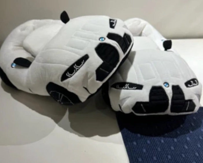BMW Plush Slippers Stuffed Shoes