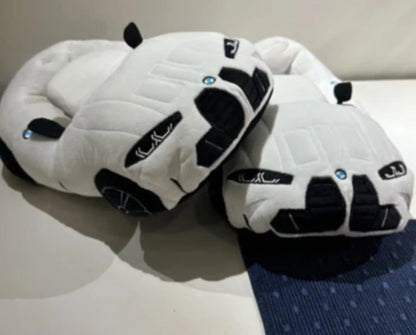 BMW Plush Slippers Stuffed Shoes